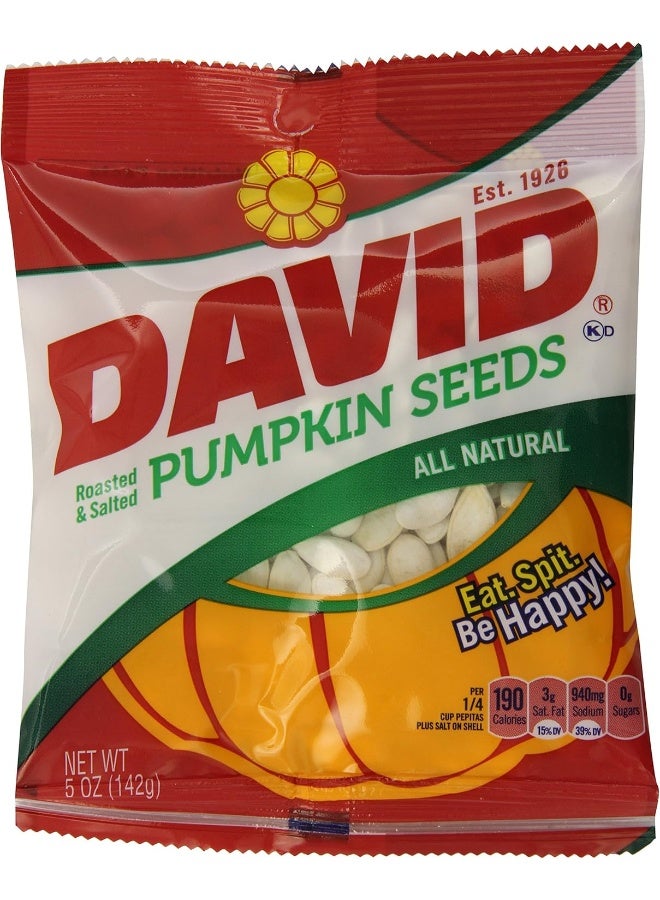 DAVID Seeds DAVID Roasted and Salted Pumpkin Seeds - 5 oz - Image 1